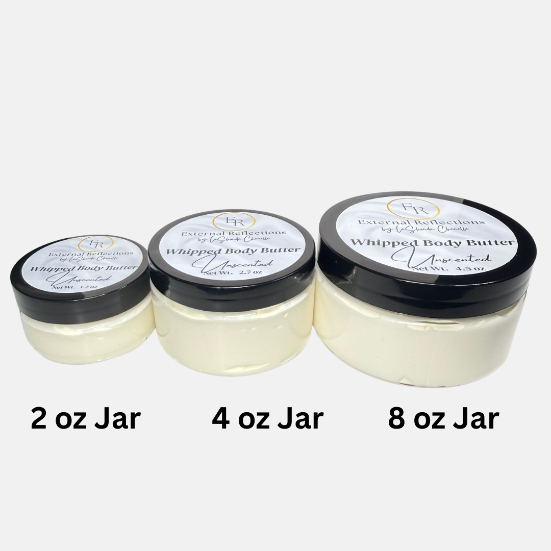 Unscented Whipped Body Butter- 4 oz Jar
