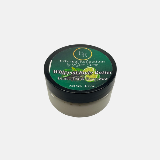 Black Tea & Bergamot Whipped Body Butter- 2 oz Jar