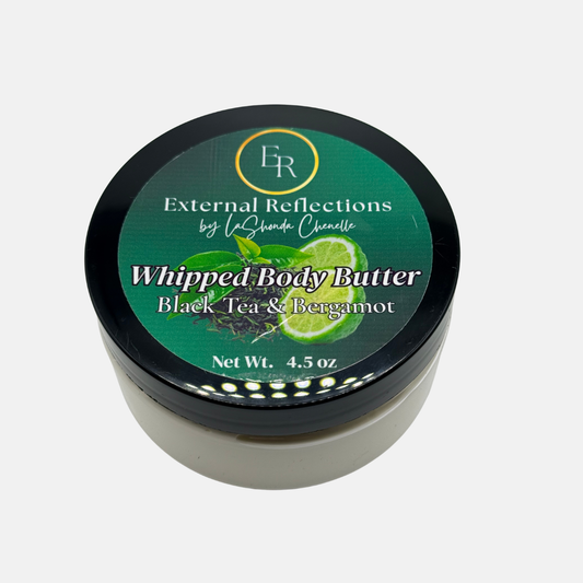 Black Tea & Bergamot Whipped Body Butter 8 oz Jar